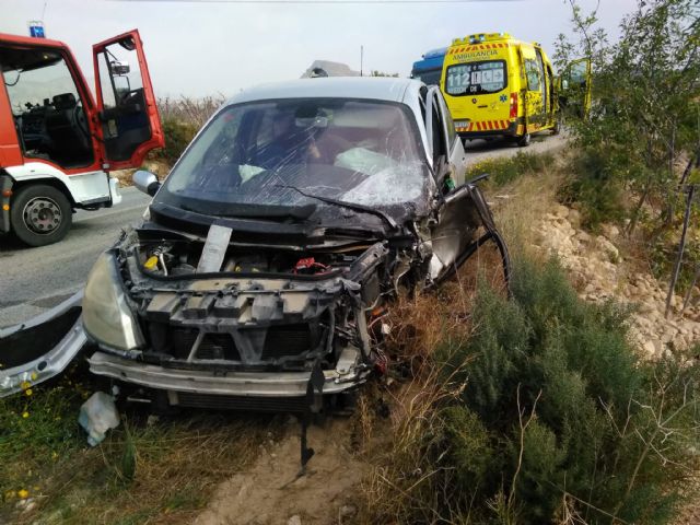 Herido en accidente de tráfico en Abanilla