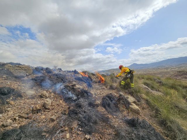 Conato de incendio forestal declarado en El Tolle (Abanilla)