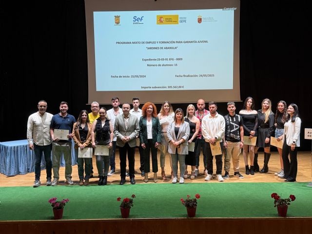 Jóvenes desempleados de Abanilla se acreditan para trabajar en jardinería