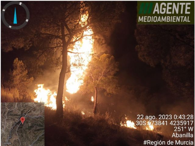 Incendio en Macisvenda, Abanilla