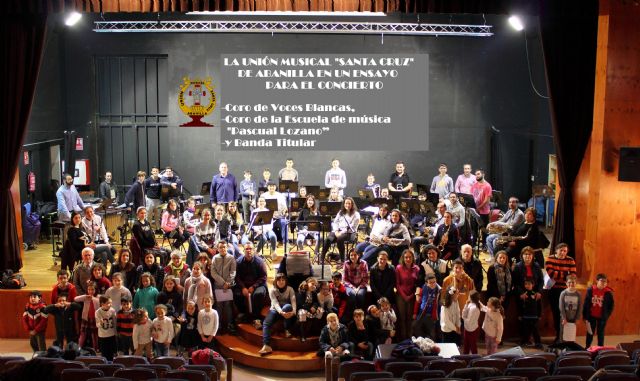 Concierto de la Unión Musical 'Santa Cruz' de Abanilla en el auditorio 'Víctor Villegas' de Murcia